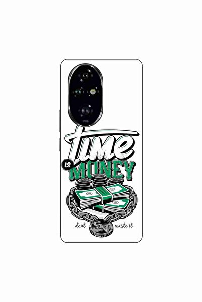 OEM Husa compatibila cu Honor 200 Pro Silicon Gel Tpu Model Mesaj Time Is Money