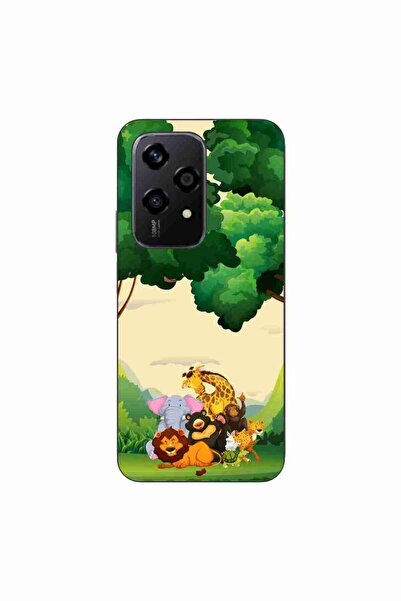 OEM Husa compatibila cu Honor 200 Lite Silicon Gel Tpu Model Jungla cu Animale