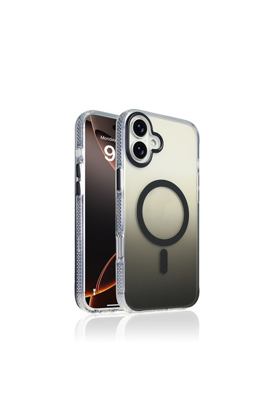 Case 4U Apple iPhone 16 Kılıf M-safe Şarj Özellikli Transparan Renk Geçişli T...