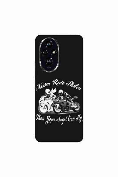 OEM Husa compatibila cu Honor 200 Silicon Gel Tpu Model Never Ride Faster
