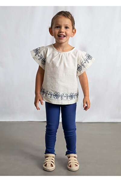MAYORAL Girl's Combed Cotton Tights Set Blue