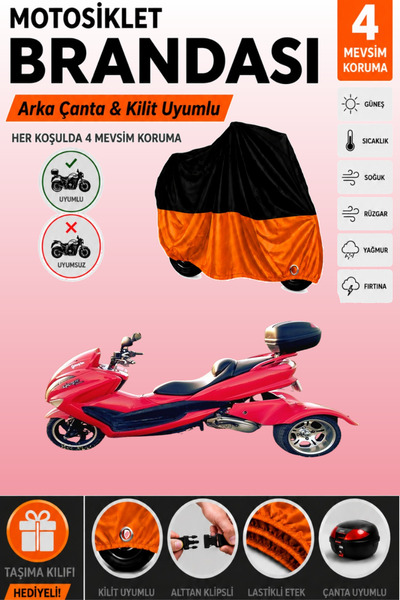 Cemku Double Black Top - Orange Bottom, Rear Bag Compatible Bumoto/Jinling Fo...