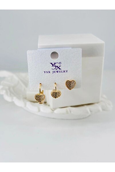 atastore2017 Zircon Stone Triple Combination Earrings