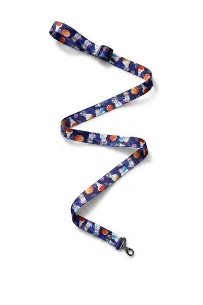 MİHAVLA Recycled Eco-Friendly H-Type Adjustable Cat and Dog Chest Harness (Planet Patterned)