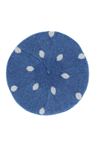 ButicCochet Women's beret, Buticcochet, one size, wool, metallic thread patte...