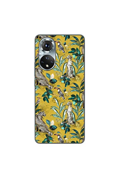 OEM Husa compatibila cu Honor 50 Silicon Gel Tpu Model Yellow Jungle Pattern