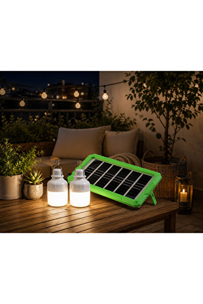 YDGR Panther Çift Ampullü Solar Kamp, Balkon Lambası