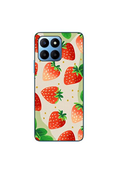 OEM Husa compatibila cu Honor 70 Lite Silicon Gel Tpu Model Capsuni Pattern