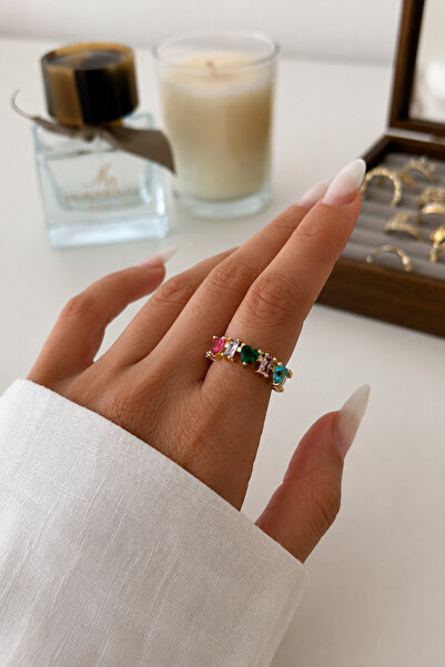 Jack Ferrero Adjustable Zircon Stone Women's Steel Ring
