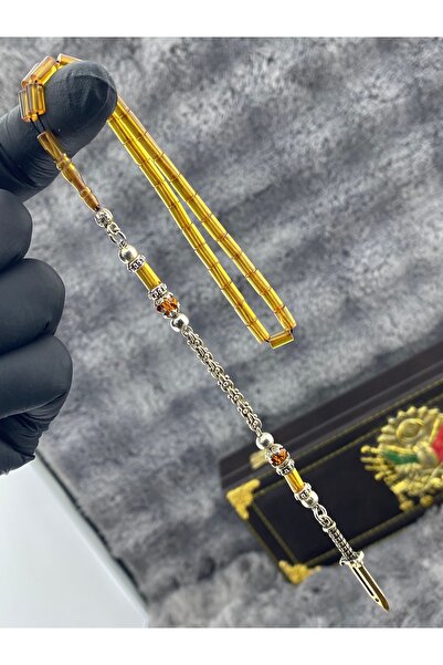 Tesbihci sinan Kesme Kehribar Bilek Boy Tesbih Ateş Kehribar 4x7mm Zarif Kesim