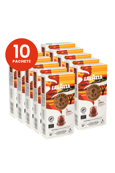 LavAzza 10x Tierra Bio Organic For Africa - Compatibil Nespresso