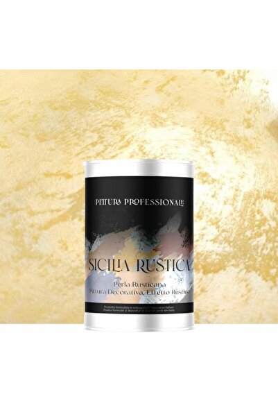 YaYa Color Vopsea Decorativă Sicilia Rustica Fildeș 1L – Efect Perlat cu Perl...
