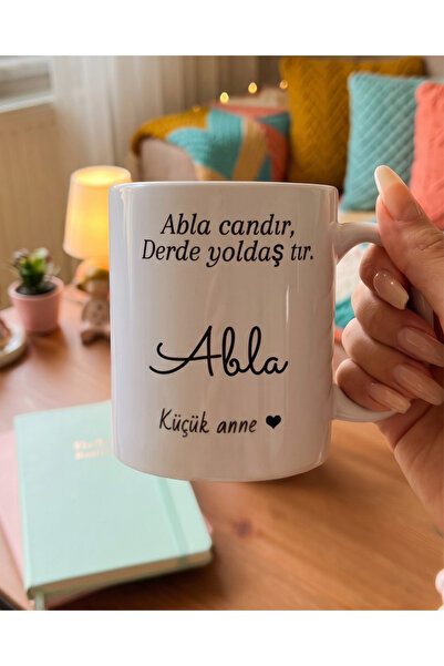 matizya Abla Candır Derde Yoldaştır Küçük Anne Yazılı Anlamlı Kupa Bardak 330...