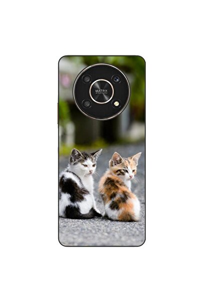 OEM Калъф, съвместим с Honor X30, силиконов гел TPU, с шарка на котенца