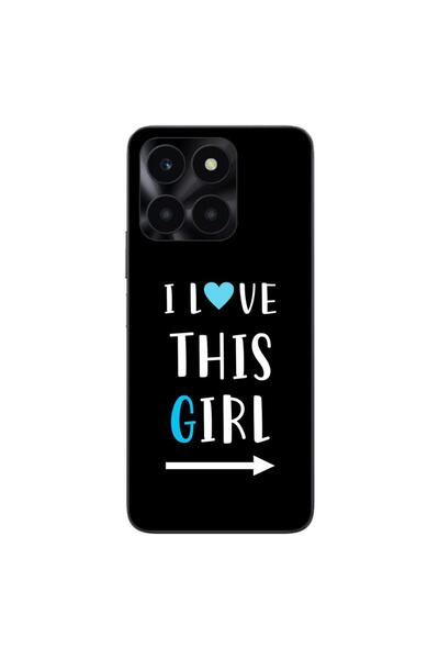 OEM Husa compatibila cu Honor X6a Silicon Gel Tpu Model Cupluri I love This Girl
