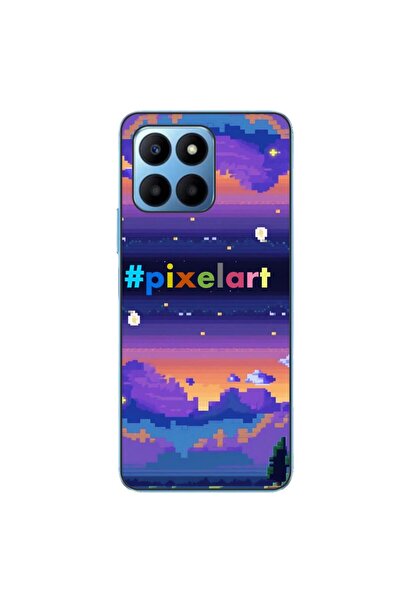 OEM Θήκη συμβατή με Honor X6 από σιλικόνη gel TPU με σχέδιο τοπίου Pixel Art