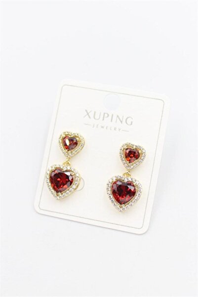 atastore2017 Heart earrings - red