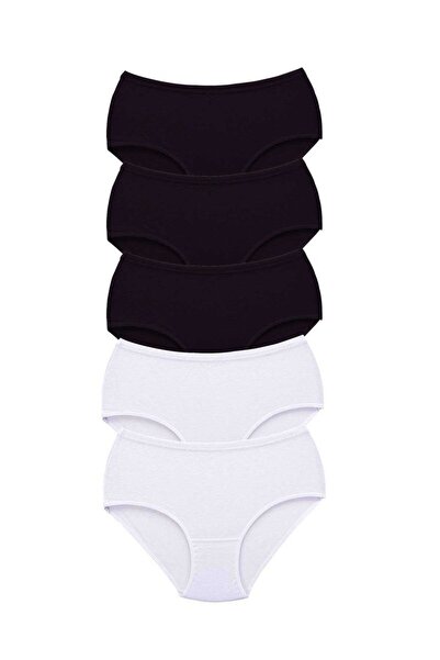 Royaleks 5 Pieces Tutku Women's High Waist Bato Thick Rubber Panties S5