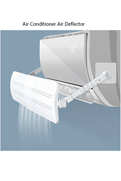 EHOME 3pcs Retractable Air Conditioner Air Deflector, Universal Adjustable Ai...