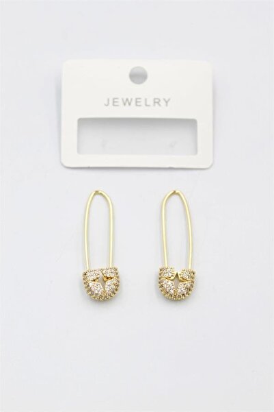 atastore2017 Stoned Filkette Earrings - Gold