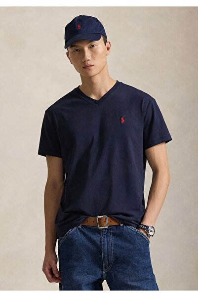 Ralph Lauren Black Label Klasik Kesim Jersey V Yaka Tişört