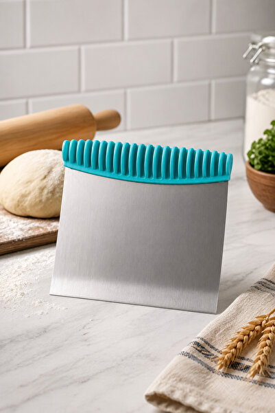 Karçiçeği Home Home Paslanmaz Çelik Metal Hamur Kazıyıcı – Ergonomik Tutma Sa...