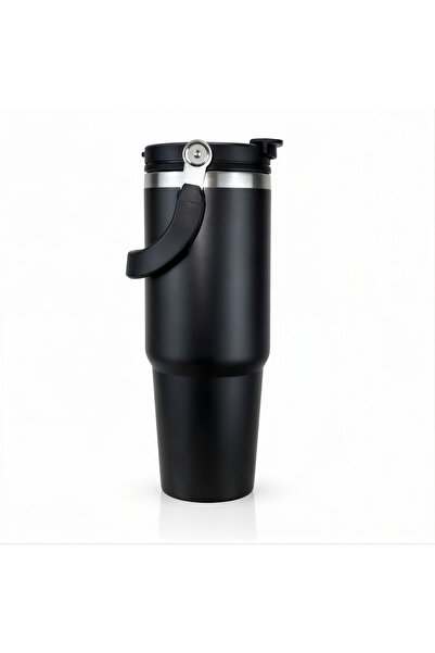Galatia Premium Stainless Steel Vacuum Travel Mug 500ml with Handle & Flip Li...