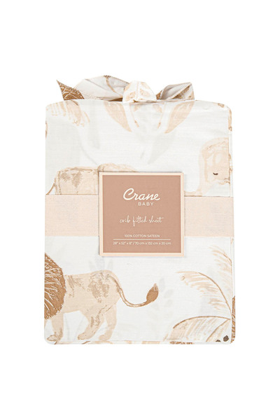 Crane Baby Kendi Crib Sheet - Animal