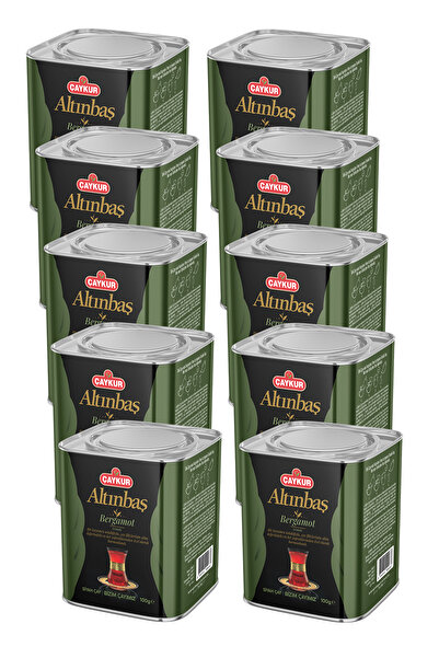 Çaykur Altınbaş Tea Tin Box (with Bergamot) 100 Gr. Ten-Pack