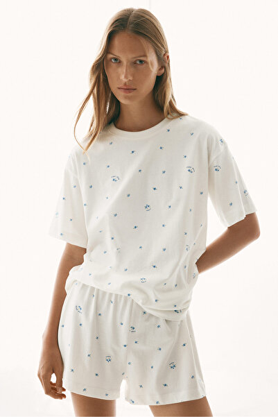 H&M Baskılı Pijama Takımı