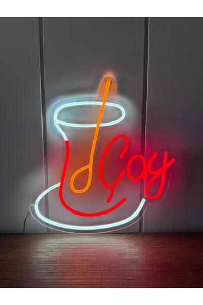Poznan Lighting Çay Neon LED Tabela Kafe Çay Ocağı Duvar Dekoru