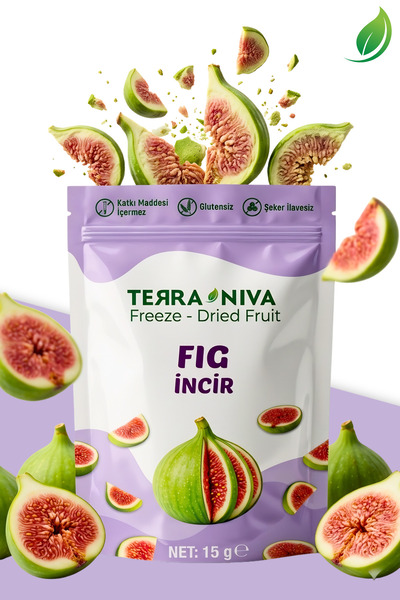 Terra Niva İncir Kuru Meyve Cipsi - Dondurularak Kurutulmuş Freeze Dried Çıtı...