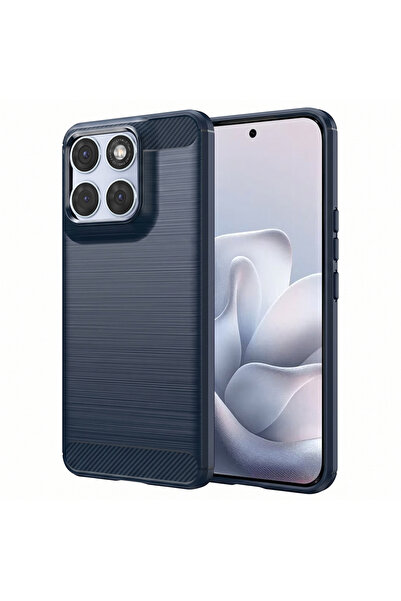 Techsuit Husa pentru Motorola Edge 70 Fusion, Carbon Silicone, protectie anti...