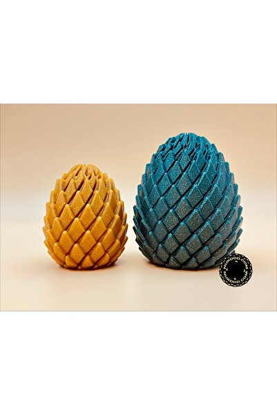 Ems 3D Baskı Ejderha Yumurtası Figürü – Fantastik Dekoratif Koleksiyon Objesi