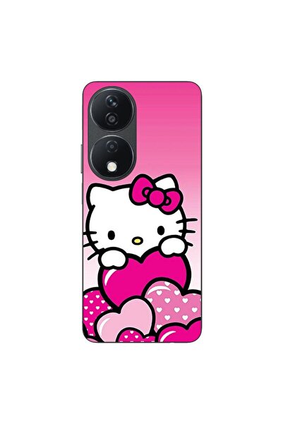 OEM Husa compatibila cu Honor X7b Silicon Gel Tpu Model Hello Kitty Pink Hearts