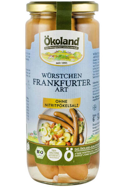 okolo Cremvursti bio din carne de porc, 540g Okoland