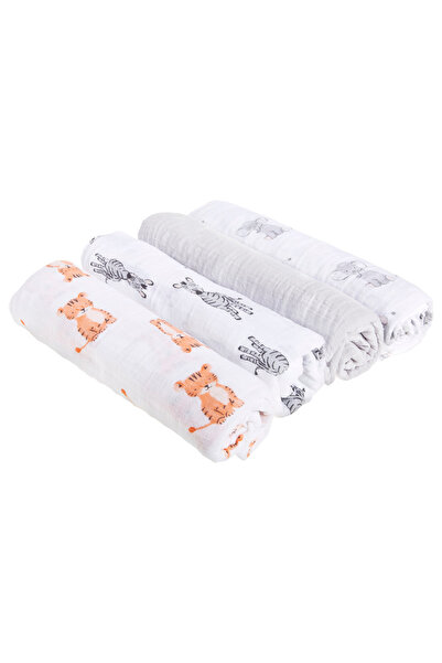 aden + anais - Muslin Swaddle Blanket - Pack of 4 - Safari Babes
