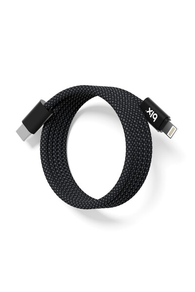 Bix T4CL 27W Type-C to Lightning Örgülü Manyetik Tasarım Hızlı Şarj ve Data K...