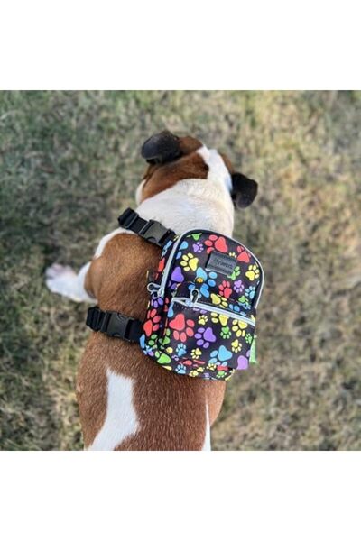 Yıldızan Street Smart Dog Backpack – Waterproof, with Chest Harness Function,...