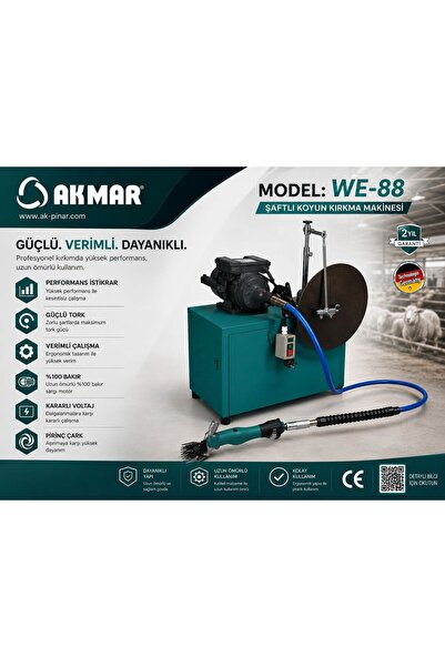 Akmar Şaftlı Koyun Kırkma Makinası