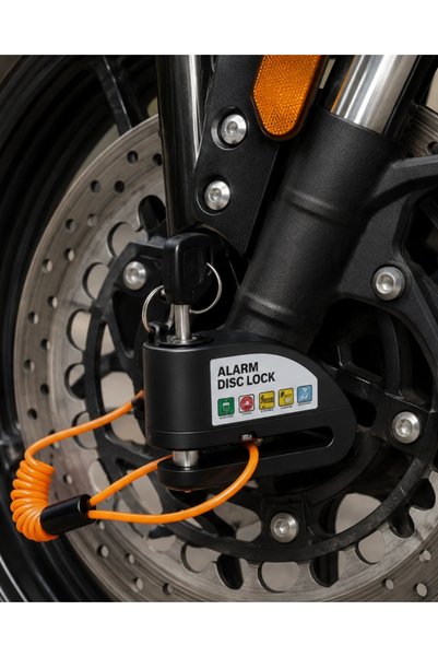 Epilons 110 Db Alarmlı Disk Fren Kilidi Su Geçirmez Çelik Motosiklet Güvenlik Kilidi