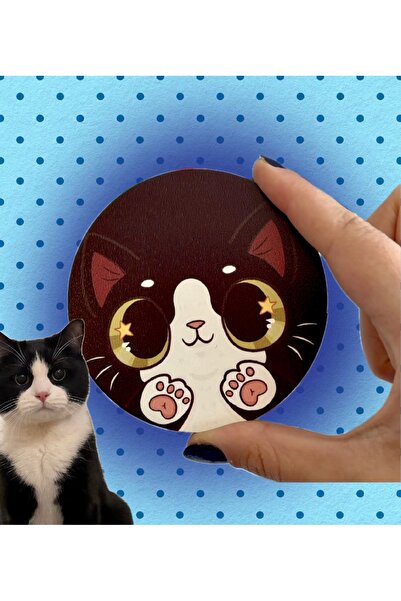 westartic westcat Smokin Siyah Beyaz Kedi Tuxedo Cat Tasarım Kupa Fincan Bard...