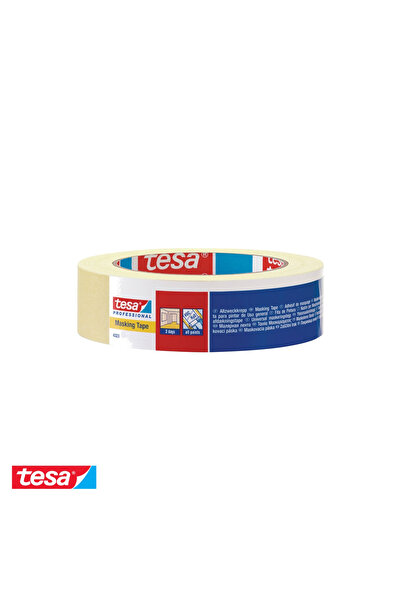 Tesa Bandă de mascare, hârtie creponată fină, adeziv cauciucat, 50m x 38mm, u...