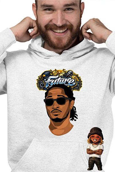 OEM Ανδρικό Φούτερ με Κουκούλα Future Hendrix Ράπερ