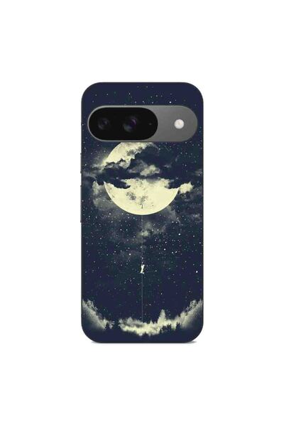 OEM Husa compatibila cu Google Pixel 9 Silicon Gel Tpu Model Moon Climbing