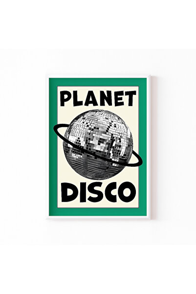 NT Handmade Pictură murală Planet Disco cu imprimare UV protejată cu PVC, cu ...