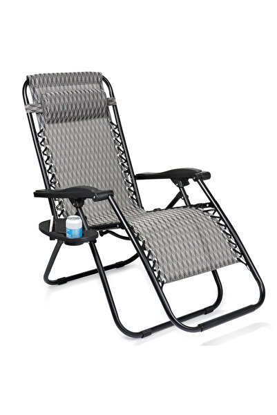 Vilde Foldable garden sun lounger, adjustable, 140 × 66 × 85 cm
