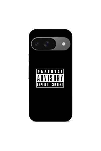 OEM Husa compatibila cu Google Pixel 9 Silicon Gel Tpu Model Parental Advisory