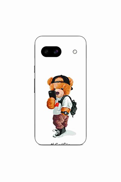 OEM Husa compatibila cu Google Pixel 8A Silicon Gel Tpu Model Bear Teddy Selfie