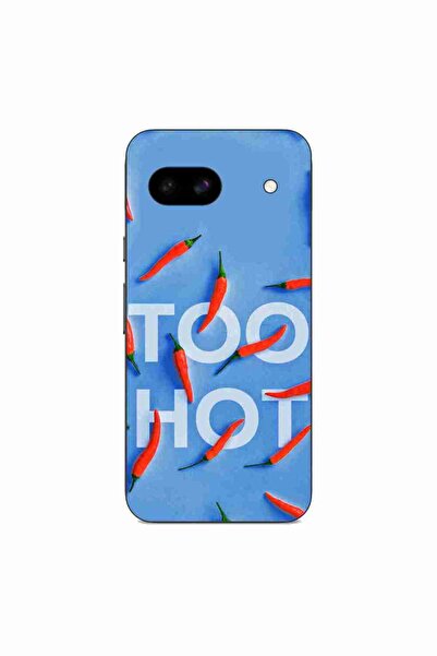 OEM Husa compatibila cu Google Pixel 8A Silicon Gel Tpu Model Mesaj Too Hot